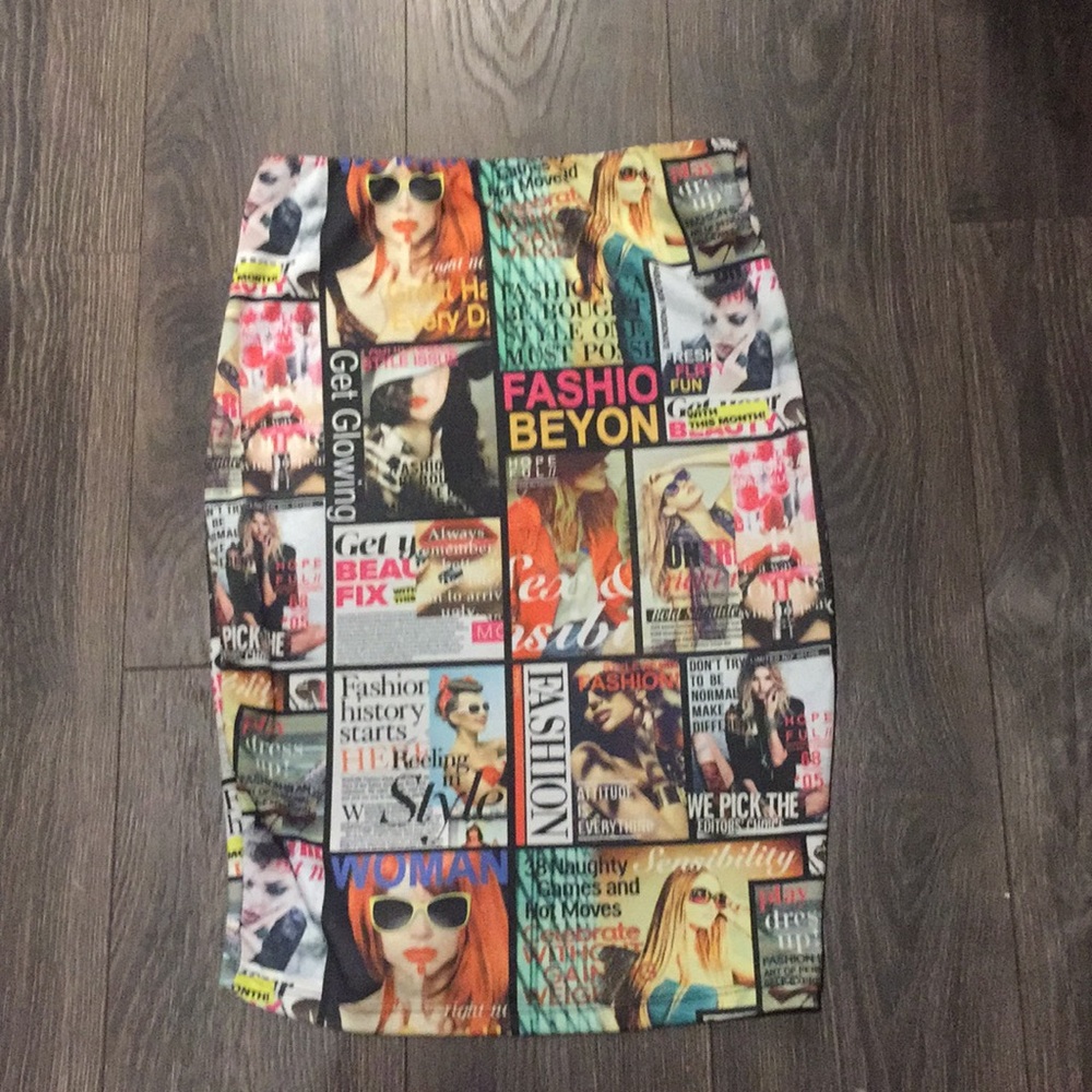 Fashion magazine long skirt